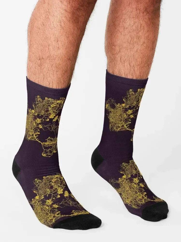 Physarum Polycephalum III الجوارب الجري المألوف الثلوج تشغيل النساء الجوارب الرجال هدية سعيدة عدم الانزلاق الجوارب فتاة الرجال #3