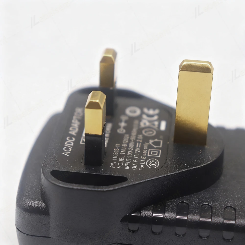 UK Plug 100-240V AC to DC 12V 2A Power Adapter Universal Voltage Converter 5521 for Electronics