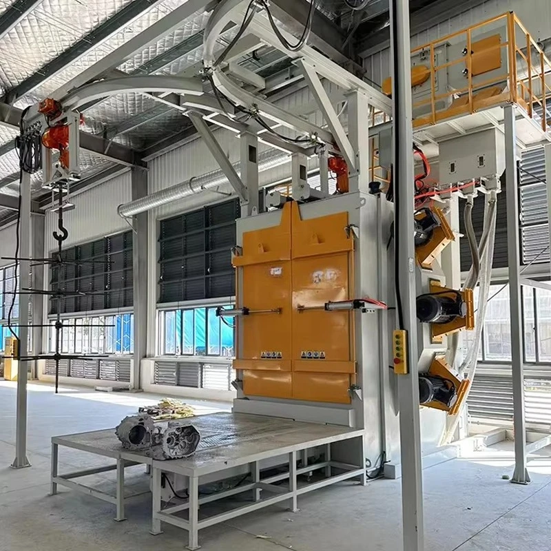 High-Efficiency Hook Type Dust Removal Shot Blasting Machine Sand Blasting Machine with Eco Friendly Dust Collection