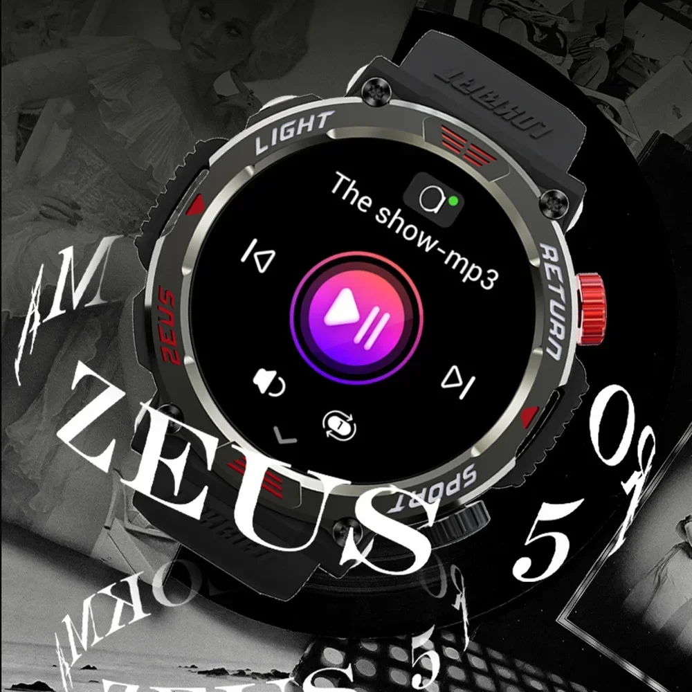 ساعة ذكية جديدة بمصباح يدوي LOKMAT، 50 متر مقاومة للماء BT للمكالمات، رمز جمع Ai Voice Fitness Tracker Smartwatches للهاتف