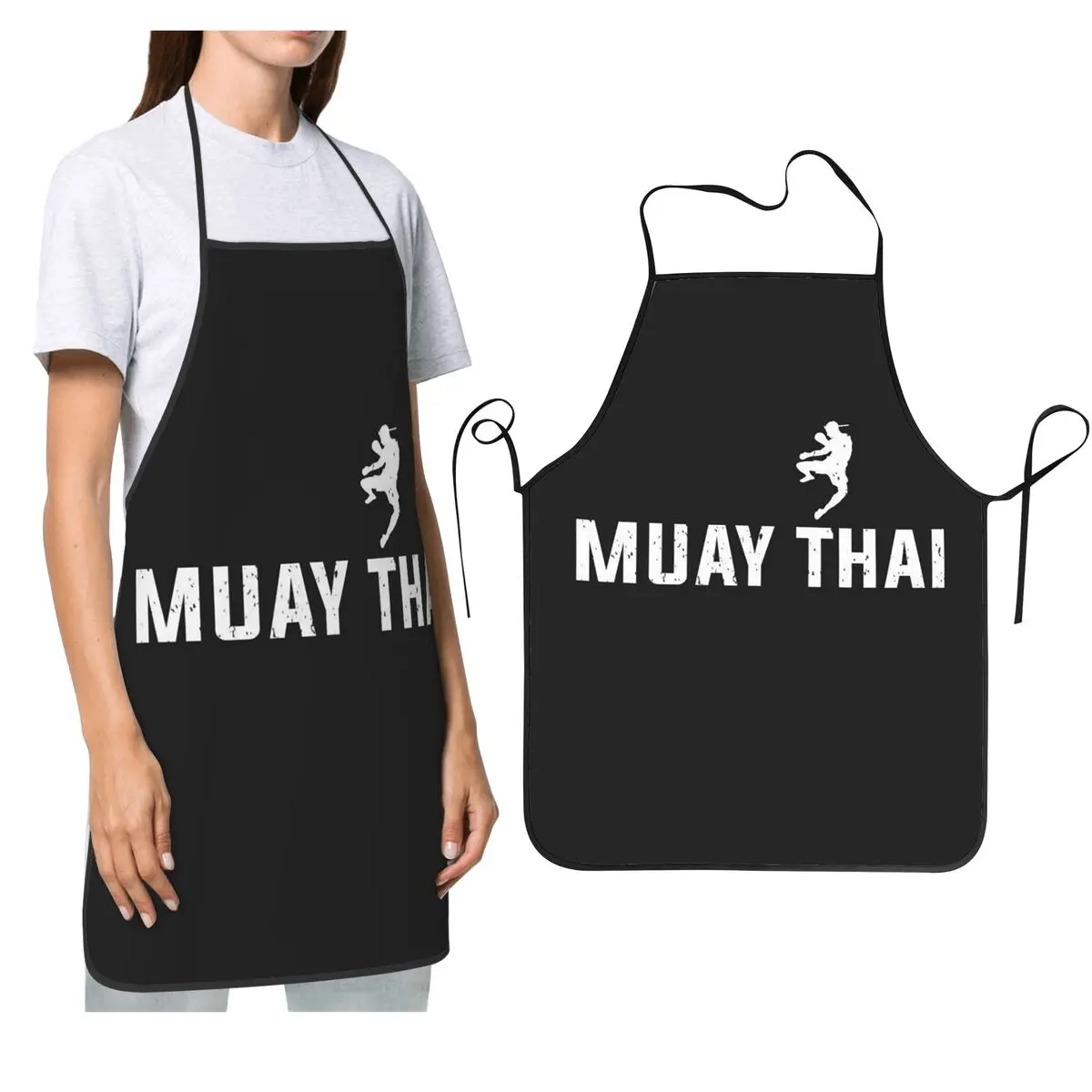 Muay Thai-Handschuhe, Thailand, Boxkampf, College-Schürze, Koch, Kochen, Küche, Tablier, Lätzchen, Küchenreinigung, Schürze für Damen und Herren