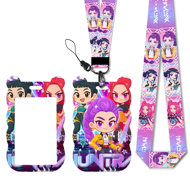 Hot Selling Kpop Designs H Singers Girls Lanyards Id Badge Holder Strap Work Card Bus Access Card Holder Keychains Accessories
