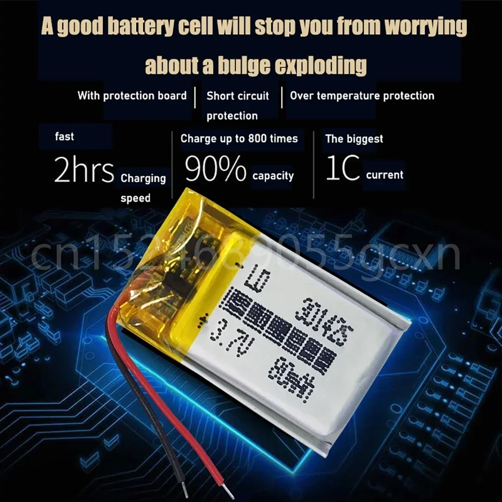 Células Lipo 3,7V 301425   Bateria recarregável de polímero de lítio 80mah para caneta de leitura pulseira inteligente mp3 mp4 mp5 fone de ouvido bluetooth