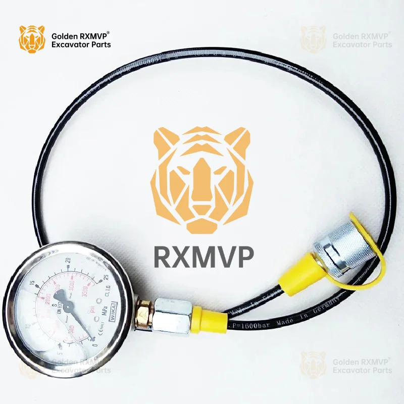 FOR High Pressure Pressure Measuring Hose Assembly 63mpa   Joint Excavator Hydraulic System Testing Oil Pipe Pressure Gauge Line