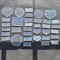 Random 10pcs 3D Acrylic Mold for Beginner Nail Art DIY Design Silicone Nail Art Templates Nails Art Molds Lucky Bag