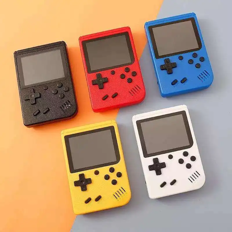 Console de jogos portátil retrô com 500 jogos embutidos, tela IPS de 3,0 polegadas e bateria recarregável