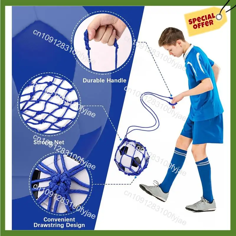 August 2PCS Football Kick Trainer, Soccer Return Trainer Net , Football Kick Throw Solo Practice Training Aid