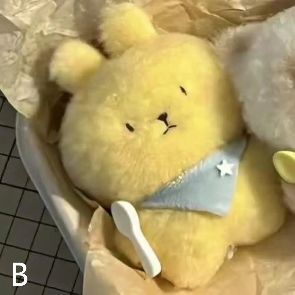 귀여운 만화 고양이 토끼 플러시 장난감 열쇠고리 카와이 부드러운 인형 가방 펜던트 장식 자동차 키링 고양이 토끼 플러시 장난감