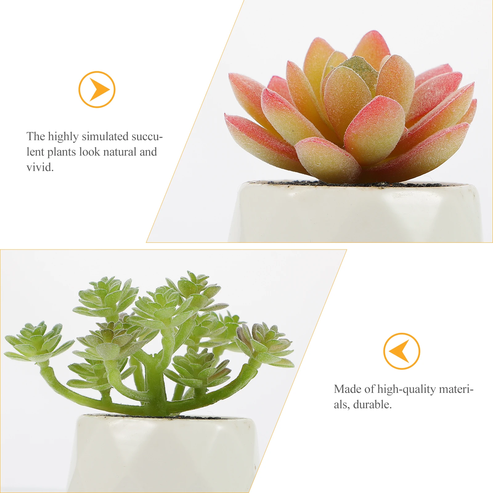 

18pcs Artificial Succulent Plants Fake Greenery Faux Unpotted Simulation Home Decoration Picks Premium Pvc Green Stems