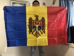 SKY FLAG Free shipping Moldova flag 90x150cm Hanging polyester Moldovan National Flag for meet /Parade /party /decoration