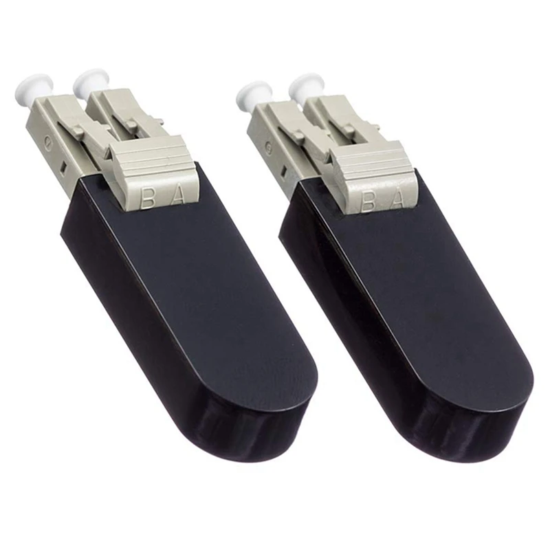 Kabel adaptor Loopback serat optik LC/UPC 2 pak, Plug uji 50/125 Multimode untuk aplikasi pengujian