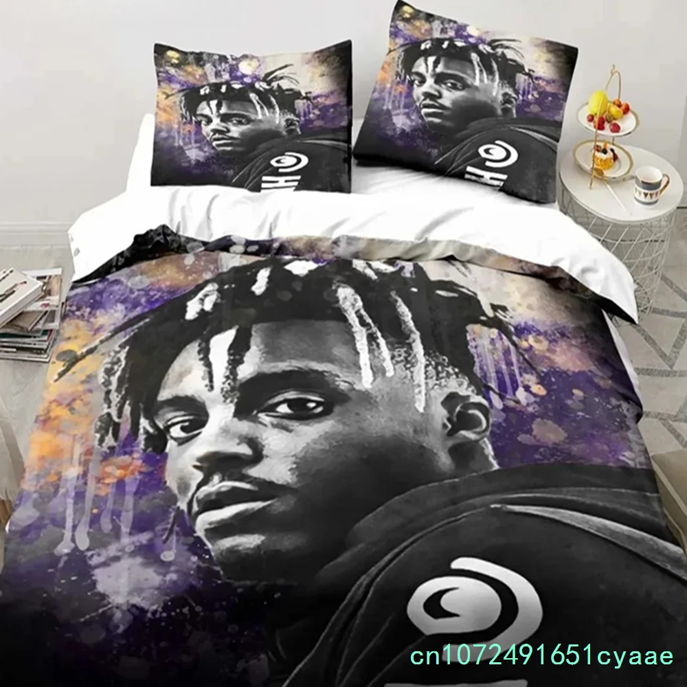 Rap Singer Juice Wrld 3D Print Bedding Set Single Twin Full Queen King Size Bed Set Adult Kid Bedroom Bedding Gift