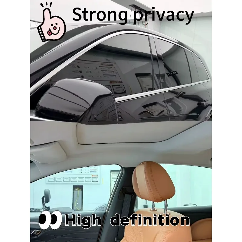 Ceramic Privacy Films 01% 05% VLT Auto Car Window Tint Sun Blocking Heat Rejection Self Healing Anti Scratch