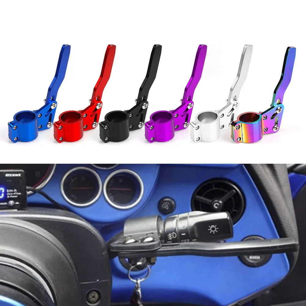 Universal Aluminium Car Styling Adjustment Steering Wheel Turn Rod Extension Turn Signal Lever Position Up Kit Car Accessories