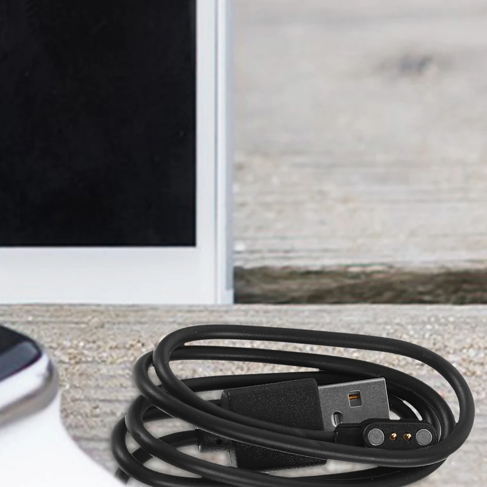 

2pcs Smart Watch Charging Cable 2 Pin Magnetic USB .5-8mm 2.8-9mm White Data Cable Accessories Travel