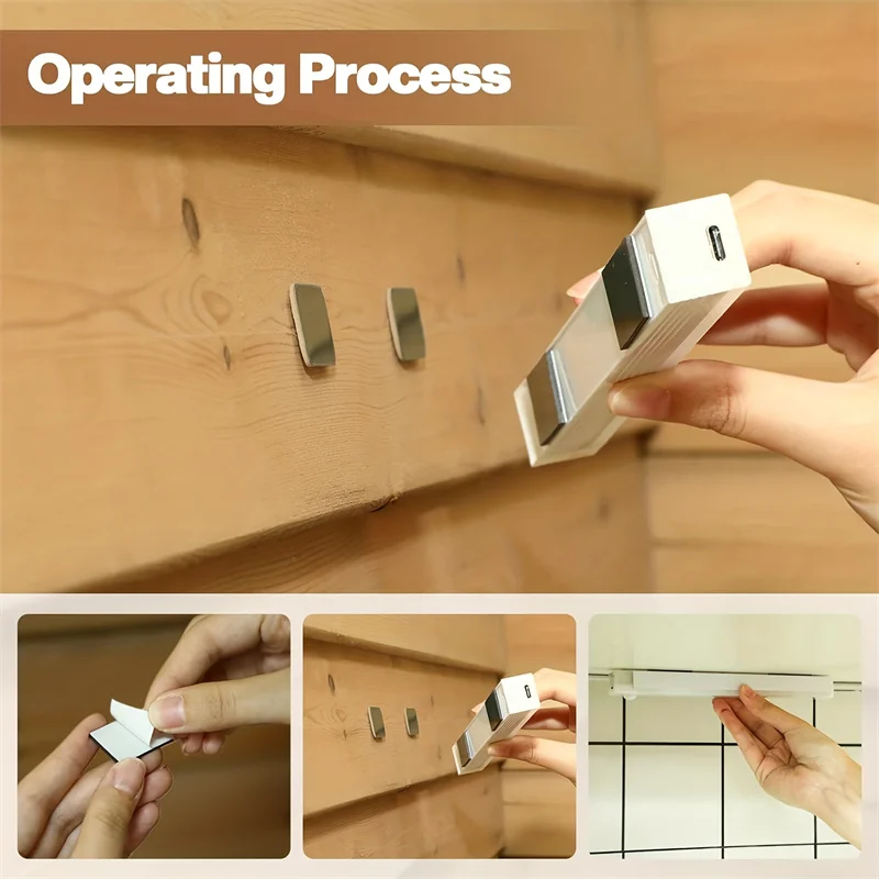 Wireless Rechargeable LED Motion Sensor Night Light Cabinet Light For Closet Kitchen Wardrobe Stairs
