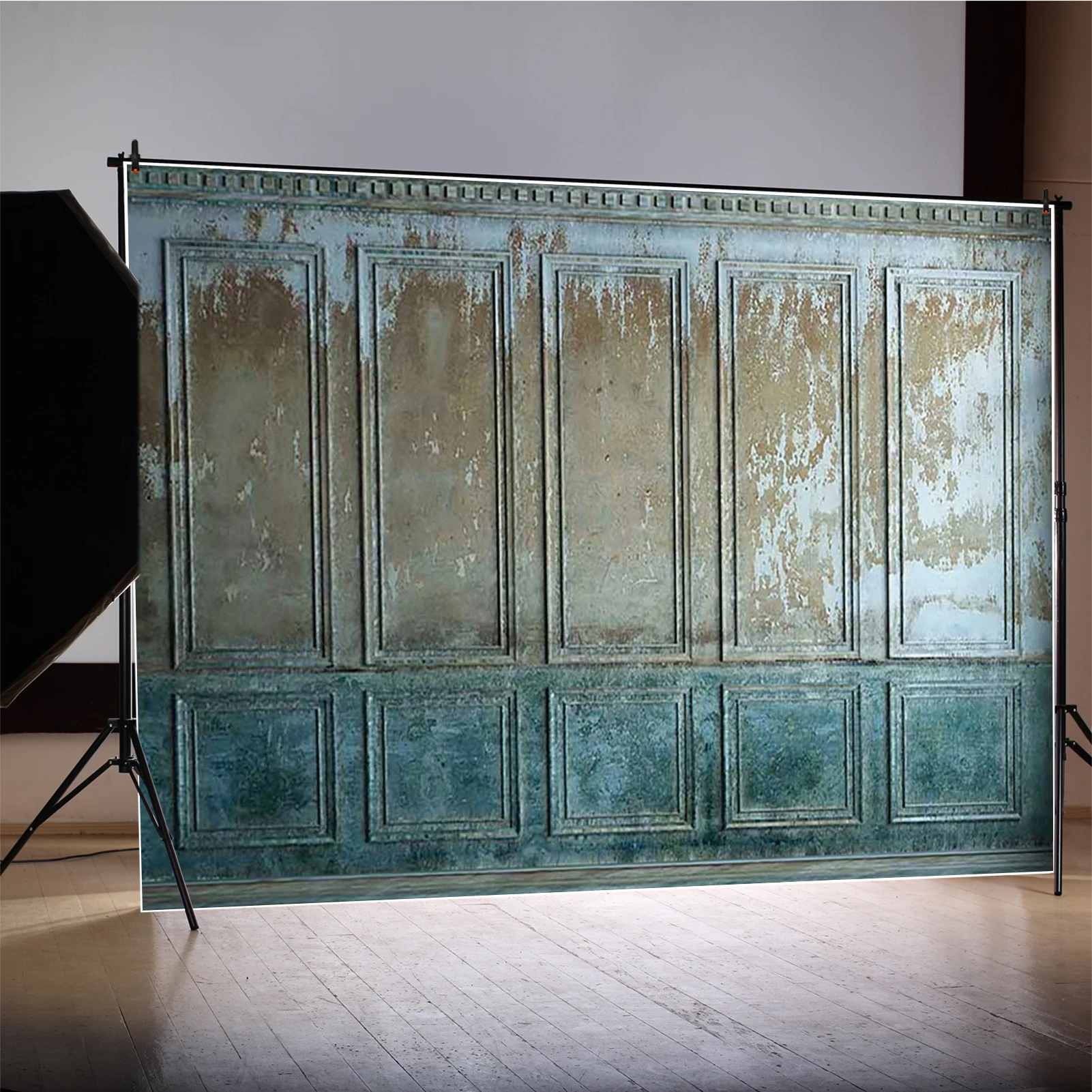 MOON.QG تلاشى Wainscoting جدار التصوير خلفية غرفة المعيشة خلفية عيد ميلاد التصوير الفوتوغرافي خلفية الأطفال استوديو الإمدادات