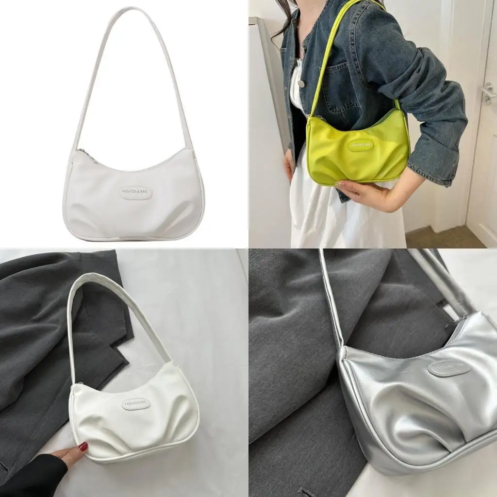 

X90D Сумки с плиссированными полумесяцами сумочки для женщин для женщин несут сумку для сумочки сумочка для подмышки модная для