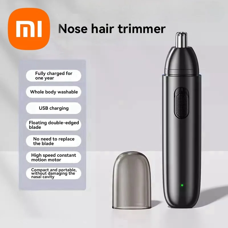 Xiaomi Electric Nose Hair Trimmer Portable Men Nostril Cleaning Nose Hair Scissors Women Shaving Nose Hair Removing Magic Device