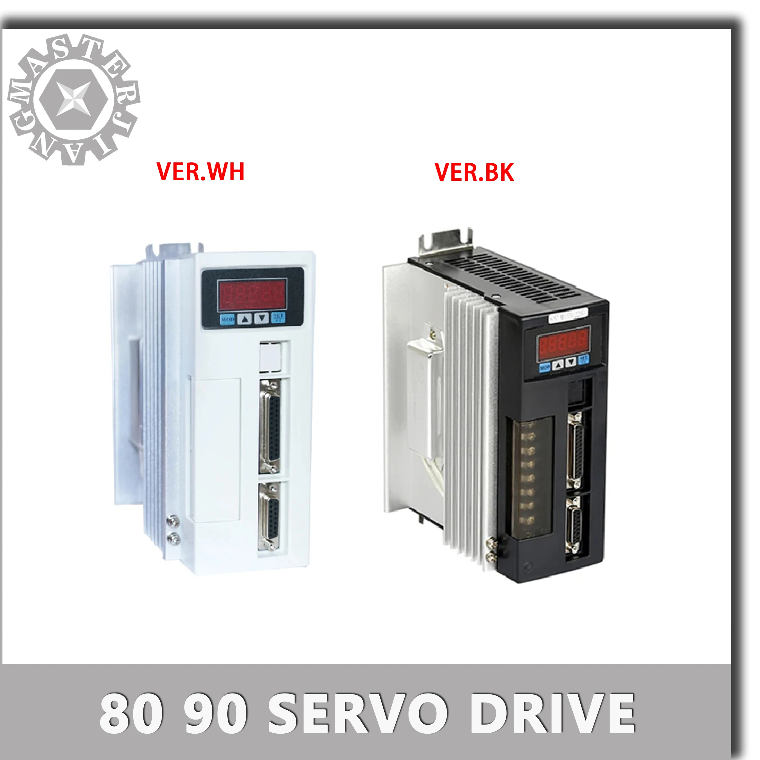 80ST-M02430 90ST-M02430 220V Servo Drive Black Drive Controller White Drive Controller Modbus AASD-15 Servo Drive.