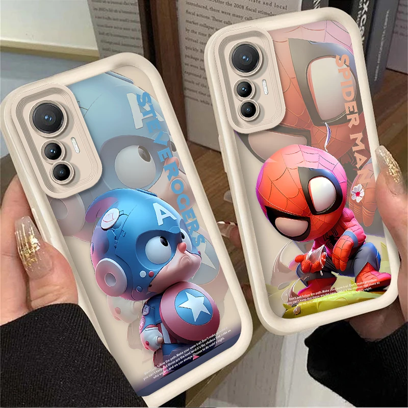 Marvel Spider Man Steve Rogers Case for Xiaomi POCO X6 X5 X4 GT X3 NFC F3 F4 F5 F6 M5S C65 M6 Pro 4G 13T 12T 11T 13 12 11 Lite