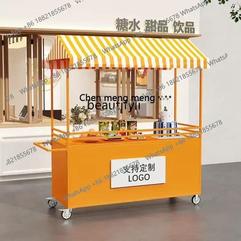 Z189 عربة كشك خارجية للسوق الليلي رف كشك متحرك لبيع السوق العائمة