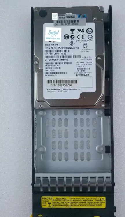 

For 697387-001 5697-1842 702508-001 300GB 3PAR QR492A 300G 15K