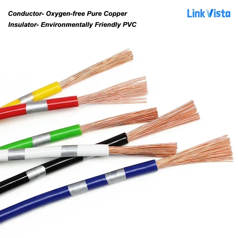 OFC AVSS Automotive Speaker Wire 13/14/16/18/20/22/24 AWG Thin PVC Insulated Copper Cable 5M/10M Car Audio Cables Accessories