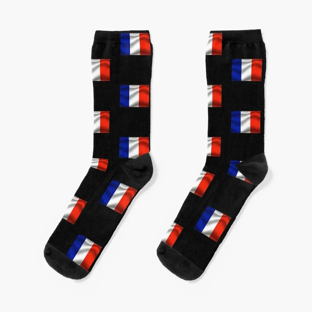 France Flag Vintage - Distressed Flag of France Socks warm winter cartoon Stockings man hip hop Socks For Men Women's