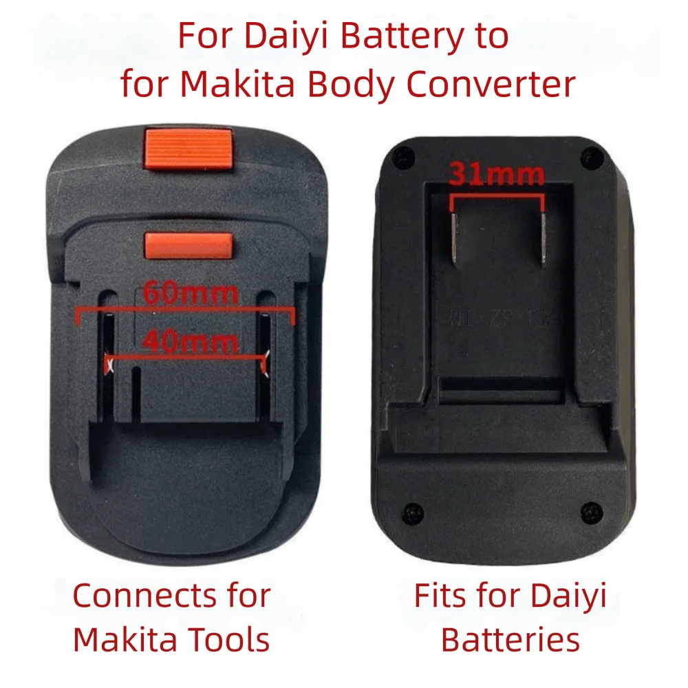 Nouveau convertisseur de batterie au Lithium 2 en 1 18V convertisseur en plastique adaptateur de batterie de Base adaptateur d'outil électrique pour Makita