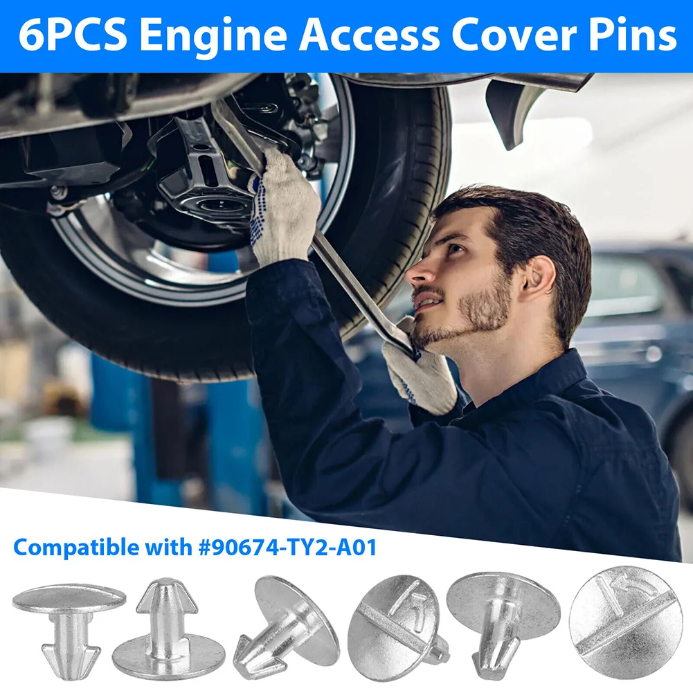 

14pcs Car Engine Lower Cover Bolt Engine Access Cover Pin Bolt Screw Fastener Clips Compatible For 90674TY2A01