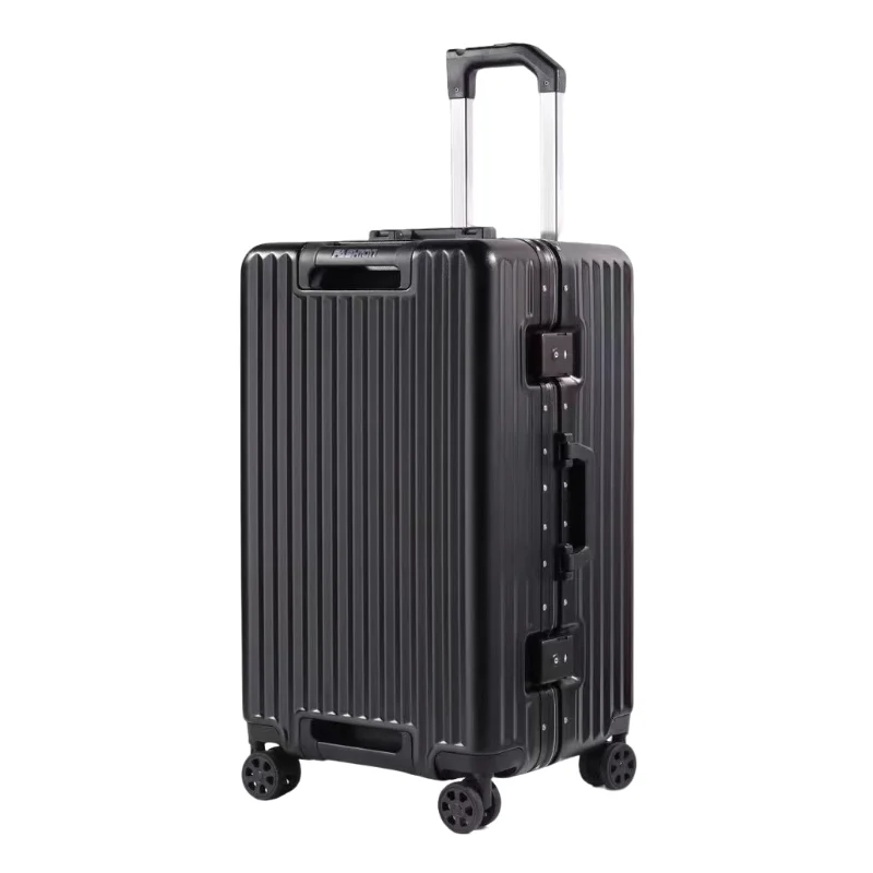 High-Equipped Aluminum Frame Luggage Mute Universal Wheel Trolley Case Password Suitcase Large Capacity Travel case