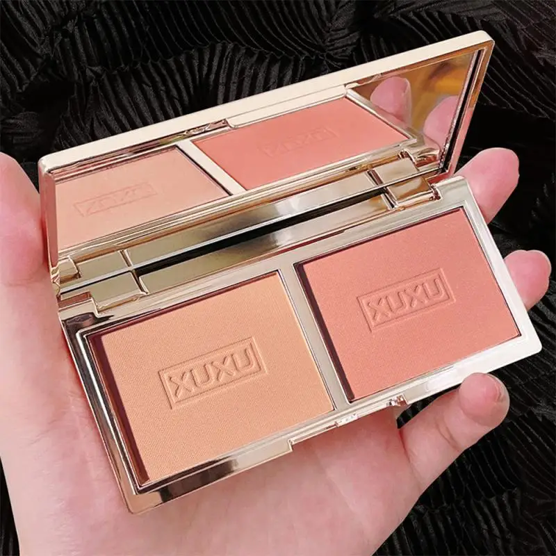 

Face Blusher Face Contour Blush Cheek Rouge Face Makeup 2 Color Blush Palette Gentle Face Pigment Rouge Natural Cheek Tint Blush