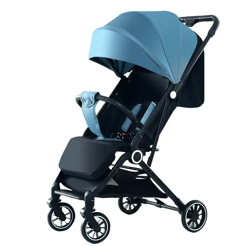 

Baby Stroller Folding Lightweight Easy To Carry Two-way High Landscape Can Be Sitting and Lying Baby Four-wheeled Stroller