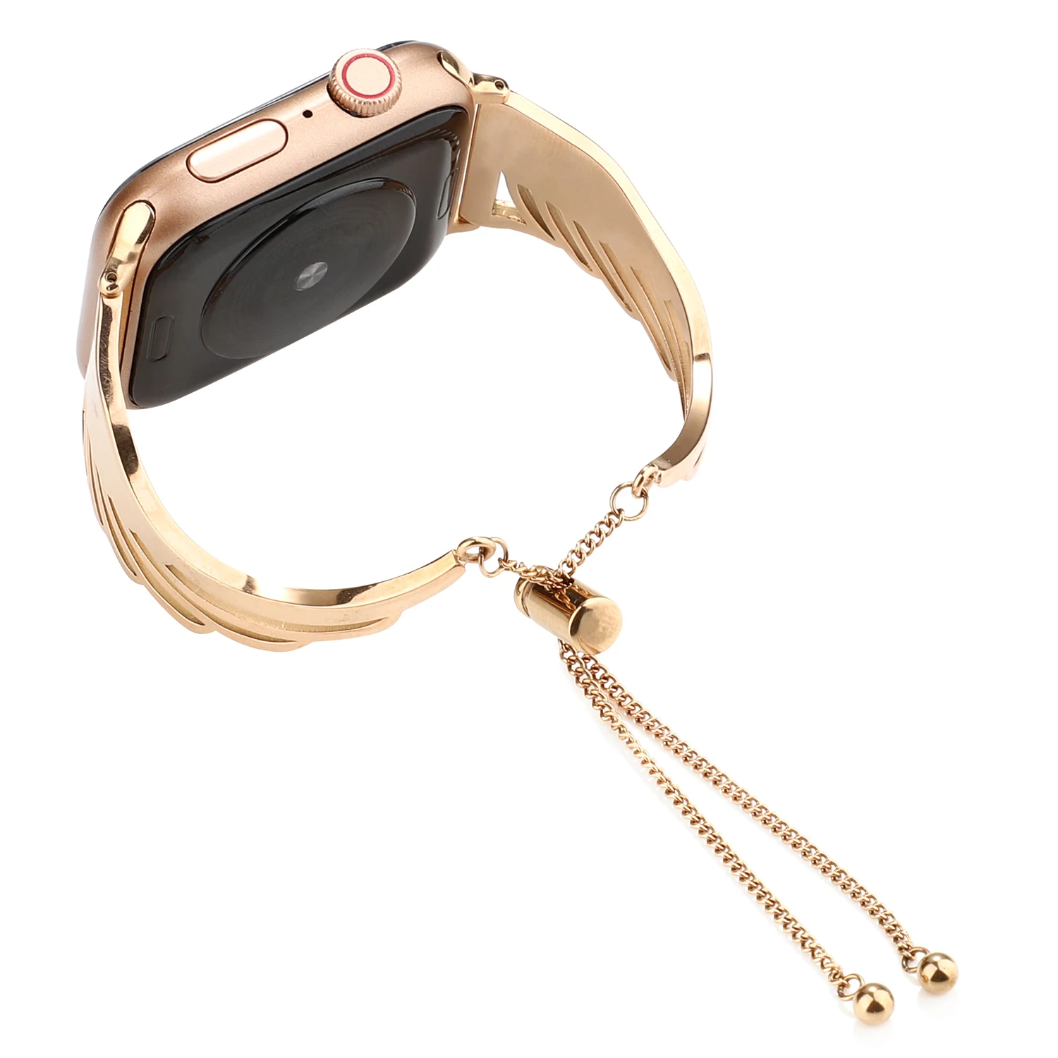 حزام ل سوار ساعة أبل الجناح جوفاء من الفولاذ المقاوم للصدأ الفرقة ل 49mm45mm44mm42mm41mm40mm38mm الصلب حزام ل Iwatch