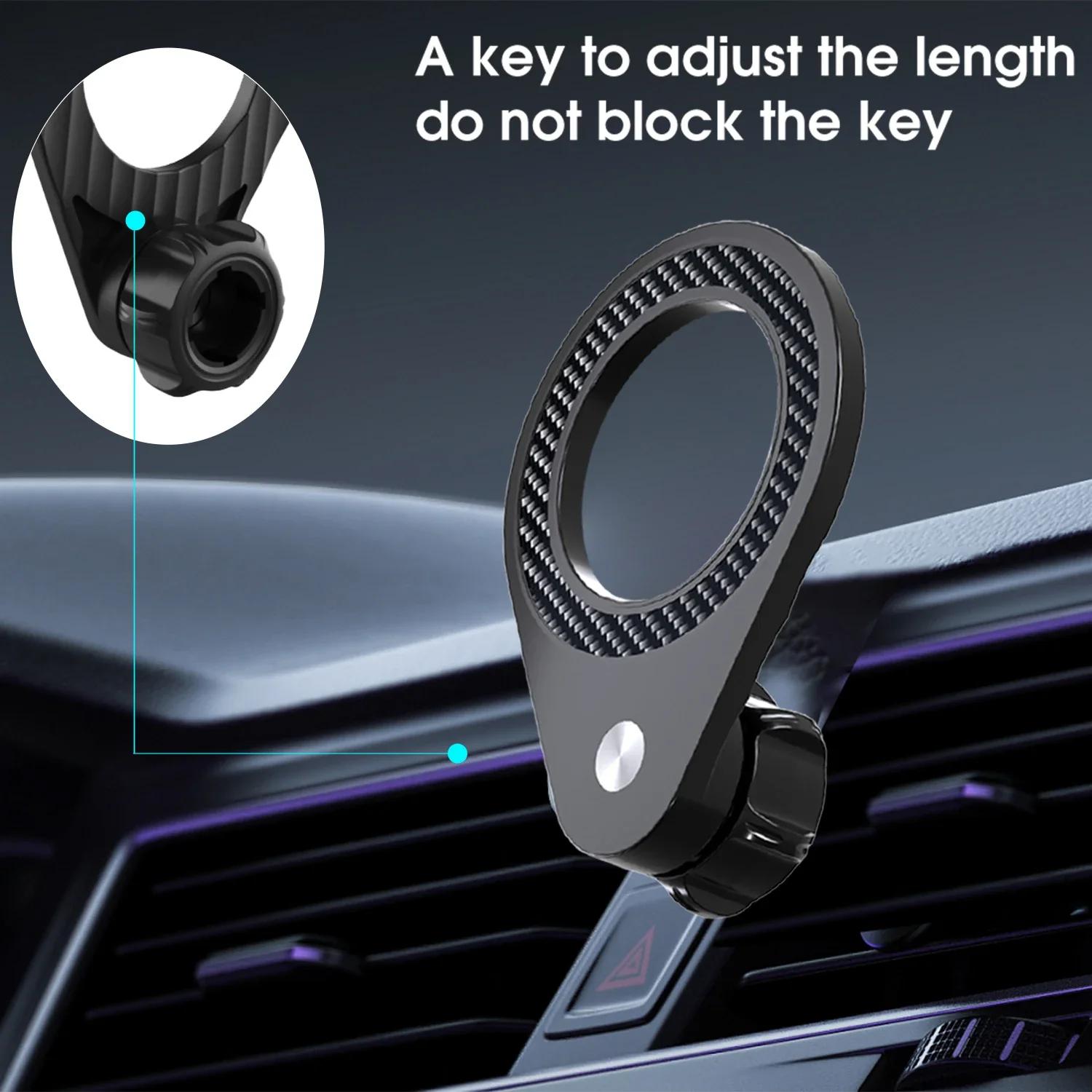 Universal Magnetic Car Phone Mount Base for 17mm Ball Head Suitable for Apple Magsafe Strong Magnetic Ball Phone Holder Stands