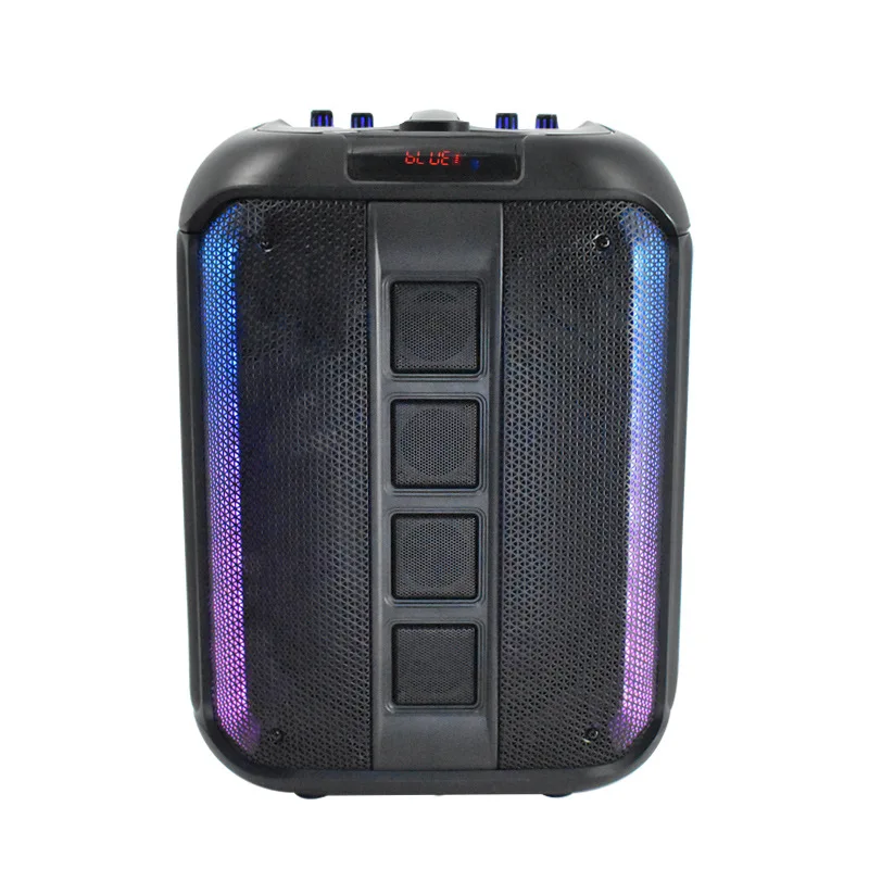 Hochwertiger Bluetooth-Lautsprecher mit wiederaufladbarem Akku, kabelloser tragbarer Lautsprecher, multifunktionaler Lautsprecher, schwerer Bass