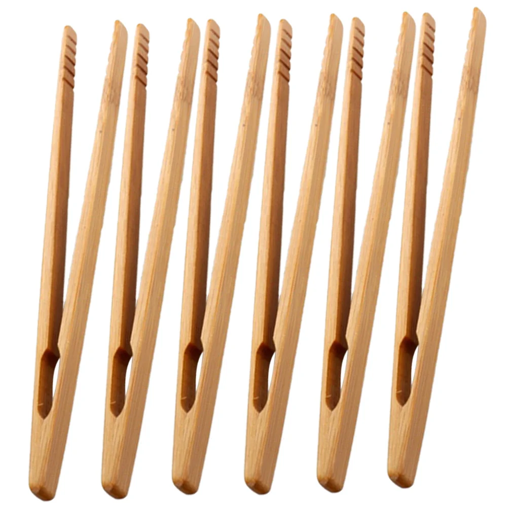 6 Pcs The Tools Wooden Tweezers Educational Kids Toys Tongs for Early Learning Fine Motor Parent-child