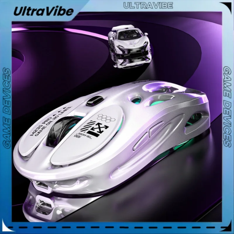 

2025 Hollow Out Gaming Mouse Rgb Wireless Bluetooth Mouse Laptop Rog 6pro Fearless 4 Lightweight Gaming Office Specific Mouse