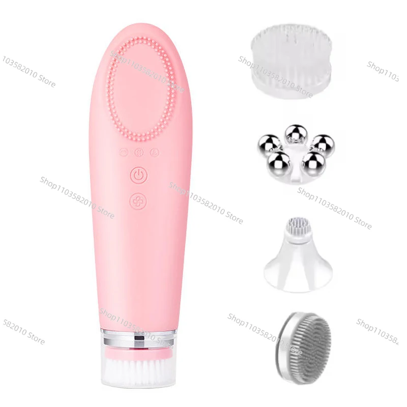 Best Selling 4 Episodes 1 Multi functional Facial Makeup Cleaner Electric Cleansing Brush