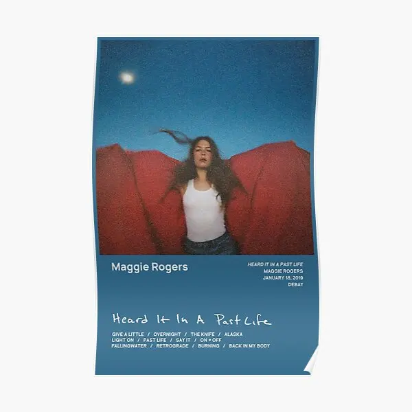 Maggie Rogers Heard It In A Past Life  Poster Room Home Vintage Decor Funny Decoration Print Wall Picture Art Modern No Frame