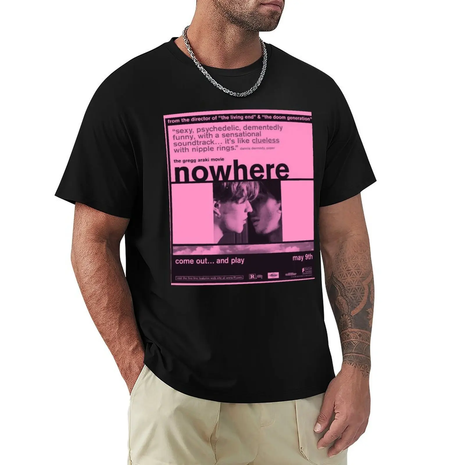 Nowhere Premium Scoop T-Shirt Summer Holiday Casual Tee