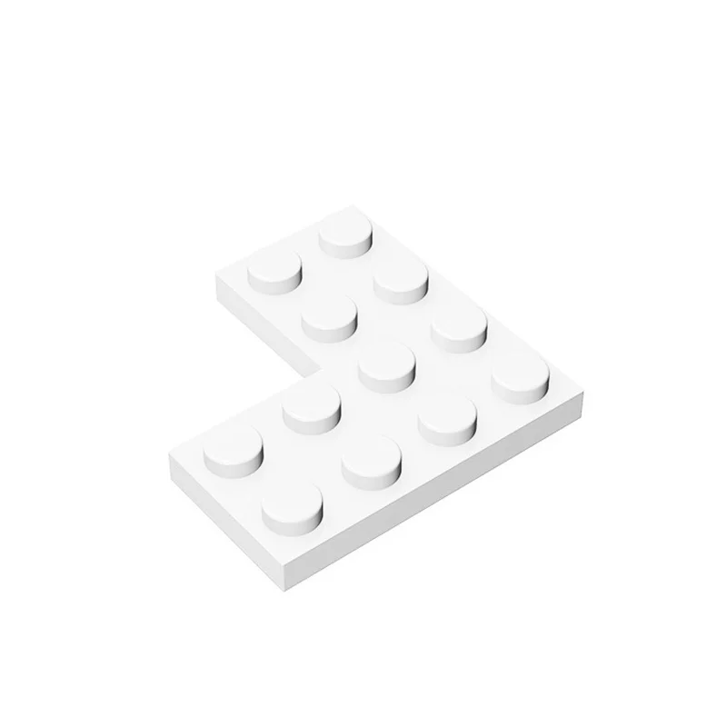 30 Stück/Set 2639 Dünne L-förmige Platte 2X4X4 - 4x4 Eckbausteine Moc Zubehör Kompatibel mit Brick DIY City Teilen – Detail 2