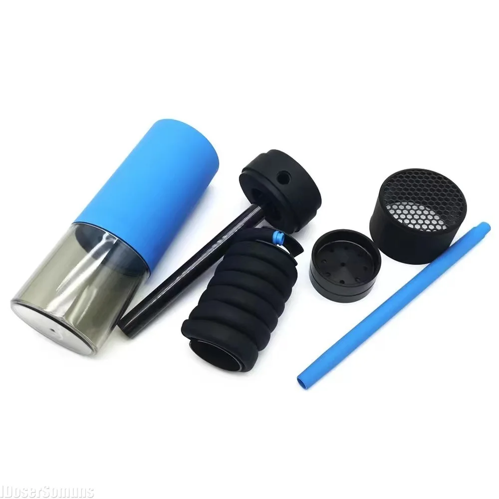Mini Gravity Hookah Tube Kit, Portable Acrylic Shisha Narguilhe, Complete Smoking Set for Car Travel & Daily Tobacco Use