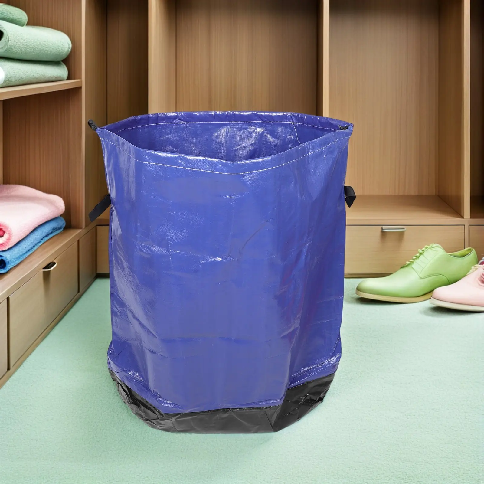 

2Pcs Heavy Duty Moving Bags Waterproof Clothes Storage Totes with Handles for College Dorm Packing Blanket Storage Organizer