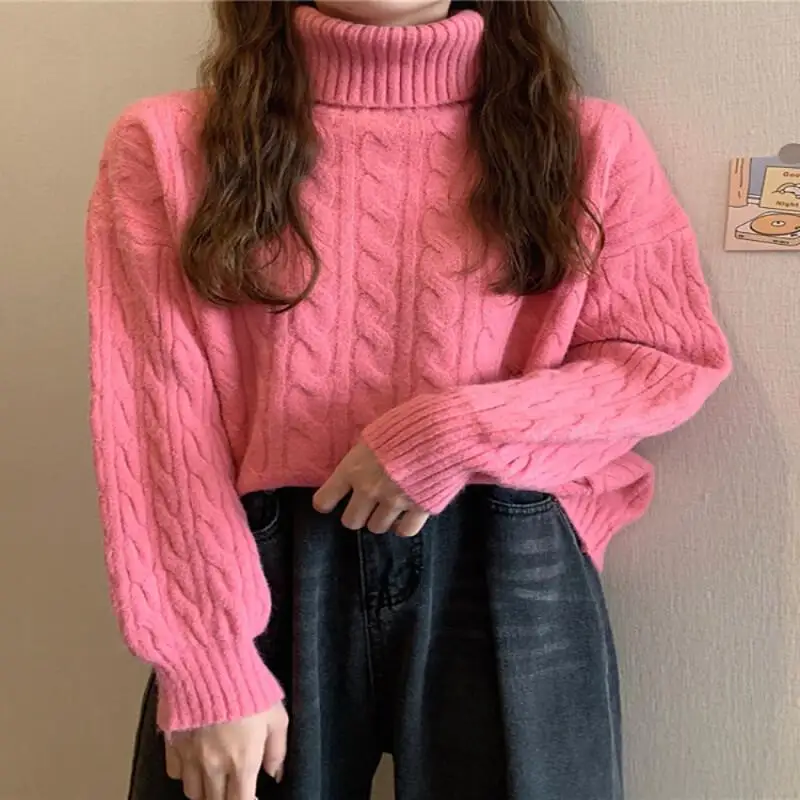 เสื้อถักไหมพรมผู้หญิง เสื้อผ้าฤดูหนาว 2025 เสื้อสเวตเตอร์ผู้หญิง เสื้อคลุมฤดูหนาว เสื้อผ้าผู้หญิง เสื้อท่อนบนแสนสบาย เสื้อเบลาส์ เสื้อสเวตเตอร์คริสต์มาส เสื้อสเวตเตอร์อุ่นๆ