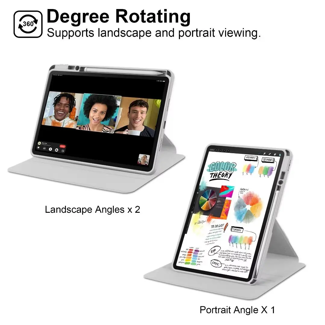 حافظة تابلت لهاتف هواوي هونور باد X8 برو X9 11.5 "2023 8 12 بوصة 2022 360 °   غطاء حماية للدوران Funda مقاوم للصدمات