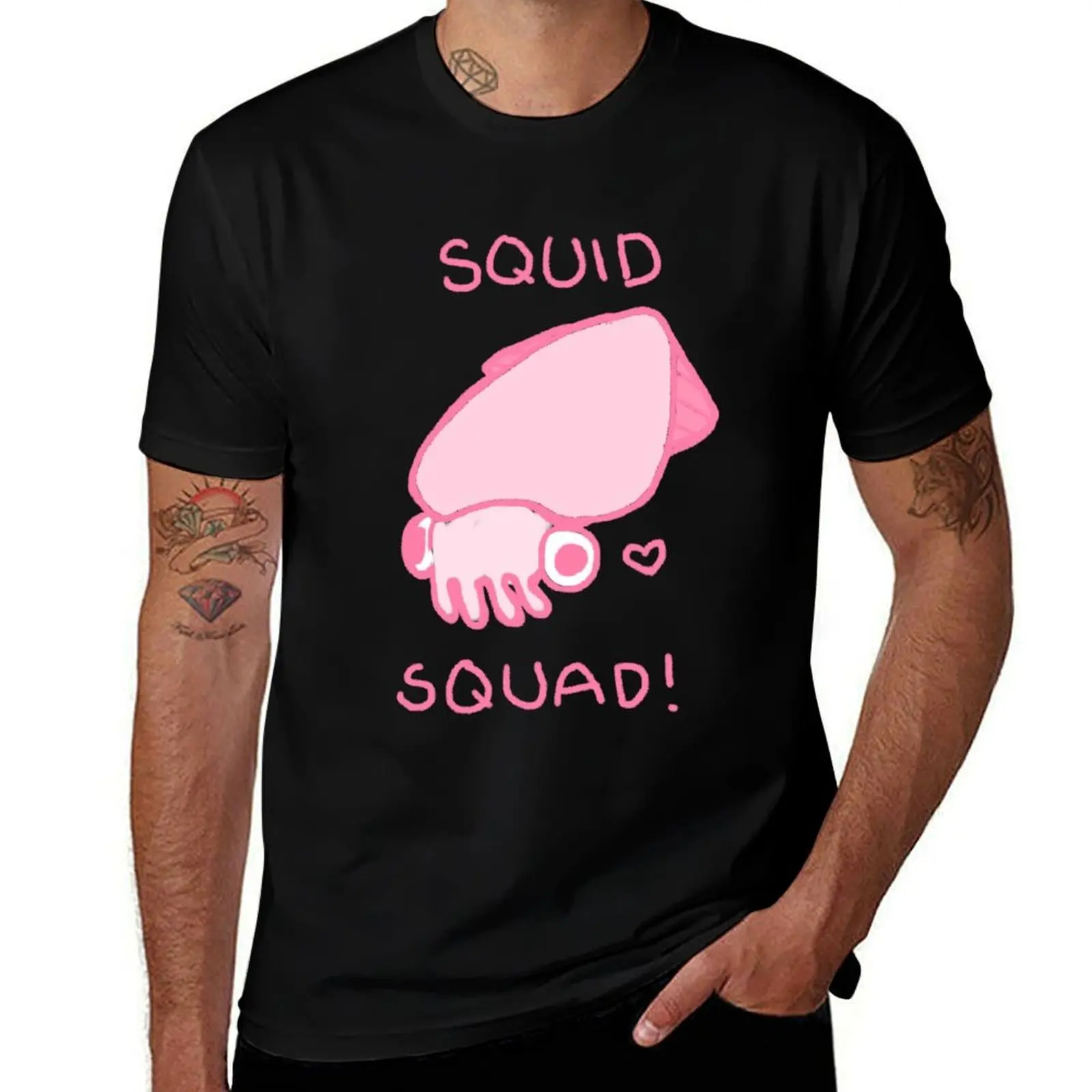 Squid Squad! T-Shirt Basic Plain Tee for Spring and Summer T-Shirt