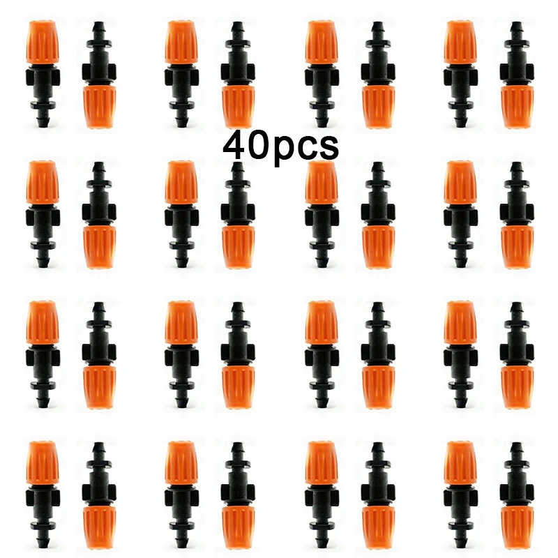 40 Pcs Adjustable Micro Drip Irrigation System Garden Watering Emitter Sprinklers with MicroFlowDripper for Efficient Plant Care