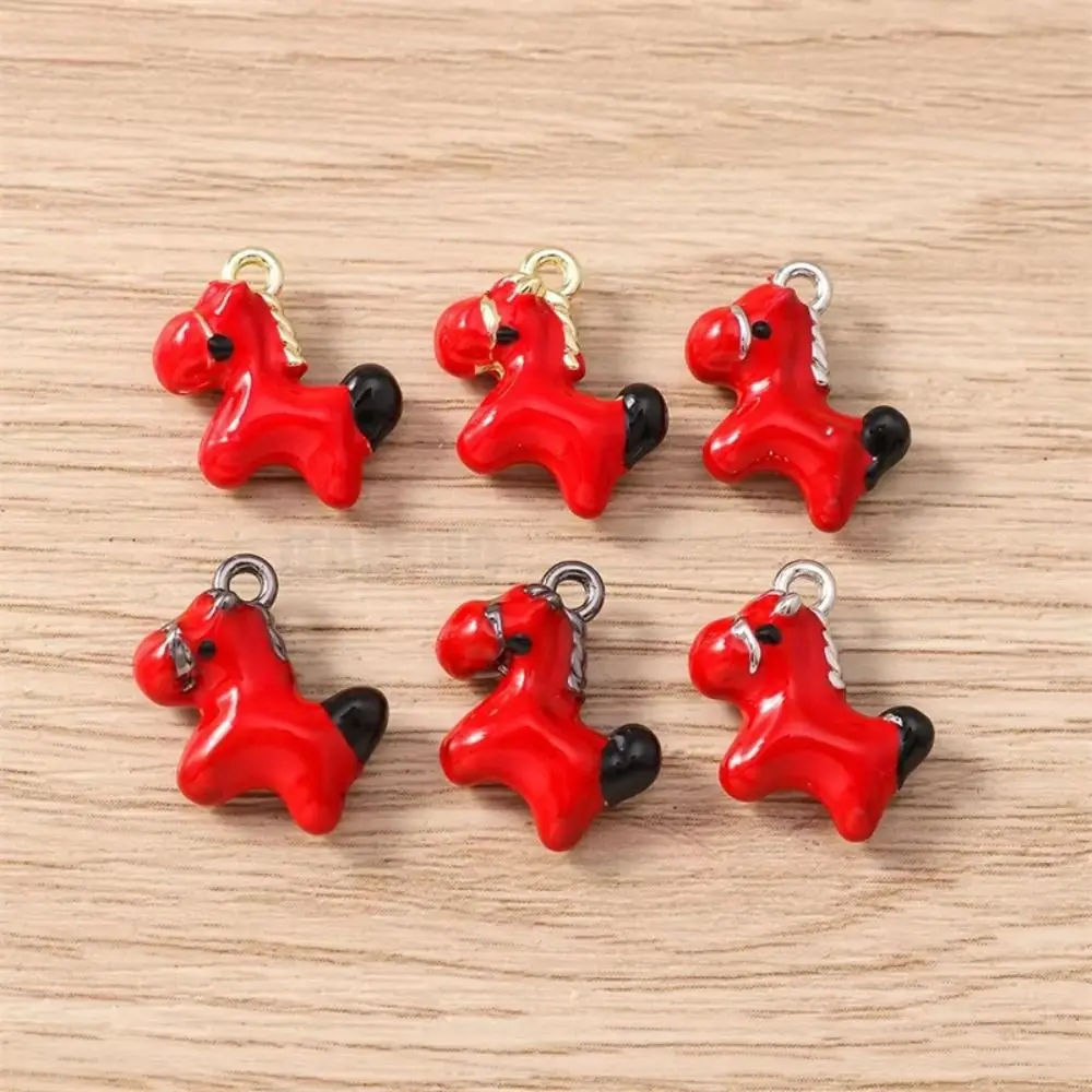 5 Pcs Necklaces Charms Horse Charms Pendants Parts Little Horse Horse Pendant Accessories Multi-purpose Zinc Alloy